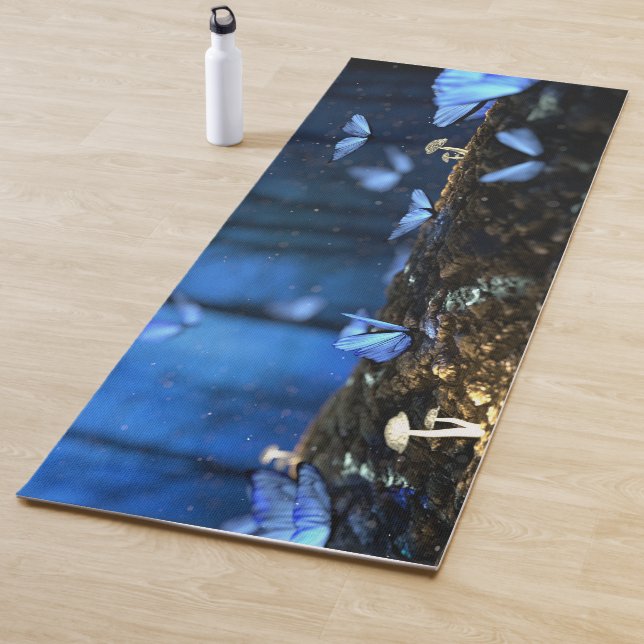 Tapis De Yoga Papillons (En situation)