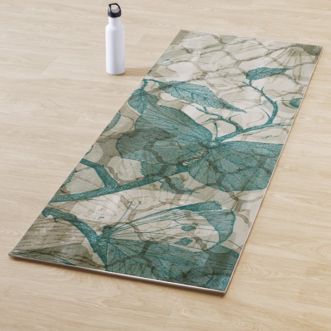 Tapis De Yoga Papillons arabes V (En situation)