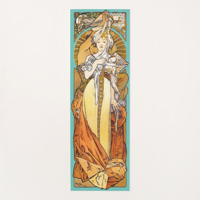 Tapis De Yoga Paris 1900, Alphonse Mucha (Devant)