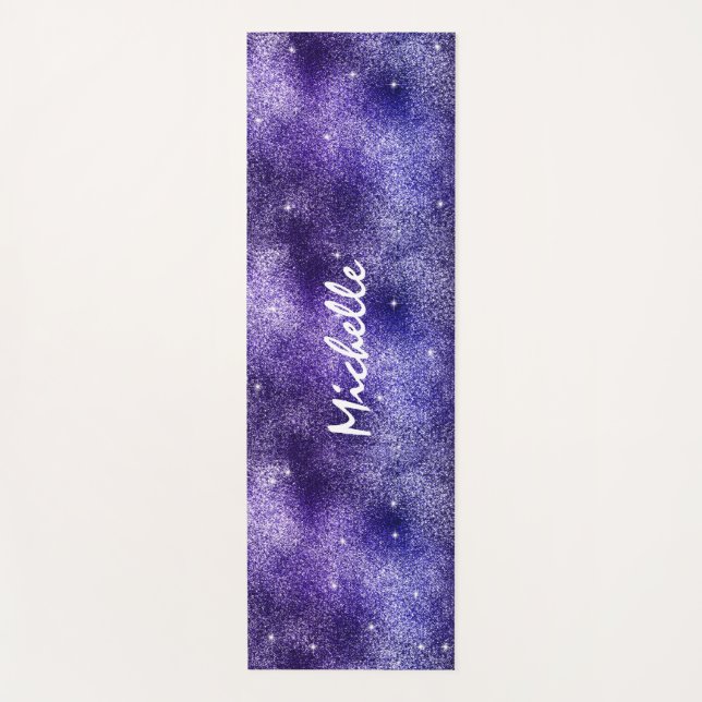 Tapis De Yoga Parties scintillant Glam tendance Monogramme Nom p (Devant)