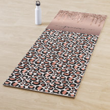 Parties scintillant Léopard Rose Gold Girly