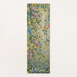Tapis De Yoga Passage enchanté : Jardin secret Pastel