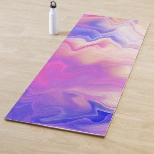 Tapis De Yoga Pastel Abstrait