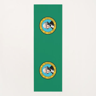 Tapis De Yoga Patriotique Yoga Mats avec drapeau de Washington,