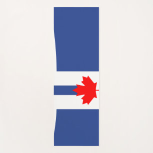 Tapis de yoga patriotiques avec drapeau de Toronto