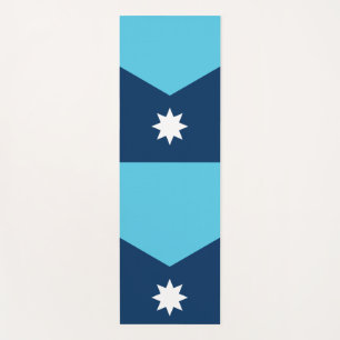 Tapis de yoga patriotiques avec le drapeau du Minn