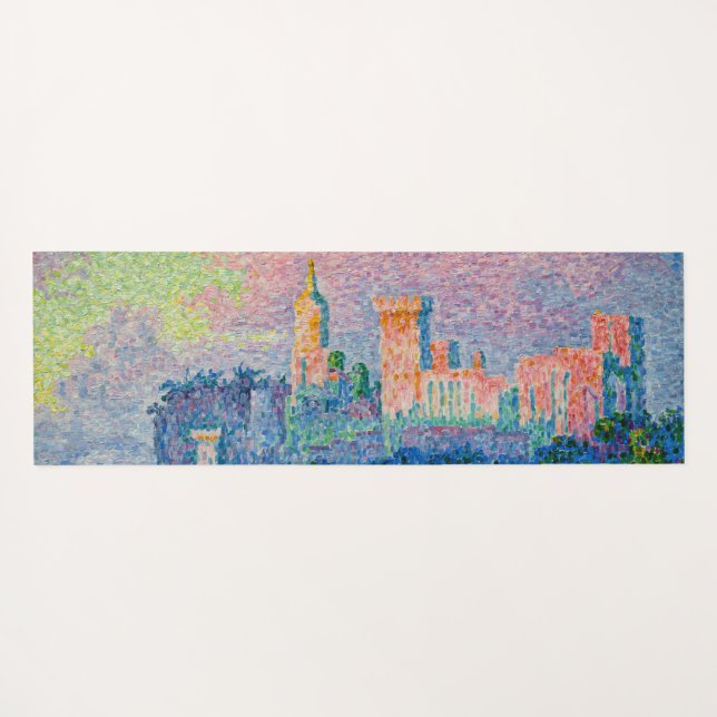 Tapis De Yoga Paul Signac - Le Palais Pape, Avignon (Dos (Horizontal))