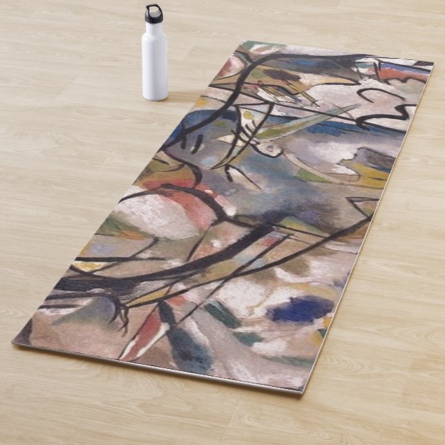 Tapis De Yoga Peinture artistique Abstraite Kandinsky (En situation)