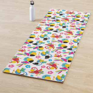 Tapis De Yoga Perroquets colorés, Perroquets tropicaux, Oiseaux,