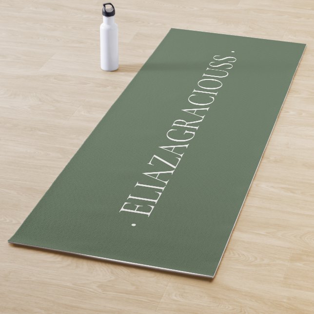Tapis De Yoga Personalized Calm Meditation Yoga Mat with Name (En situation)