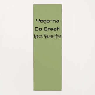 Tapis de yoga personnalisé avec citation inspirant