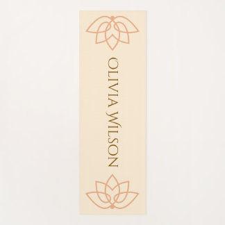 tapis de yoga personnalisé avec votre nom
