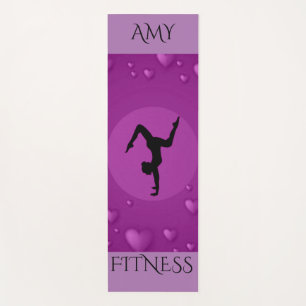 Tapis de Yoga personnalisé / nom personnalisé.
