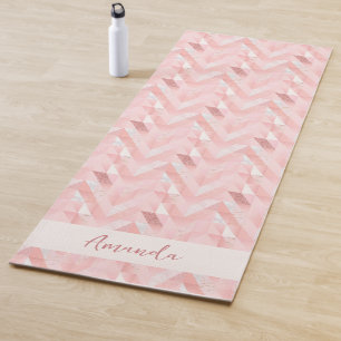 Tapis De Yoga Personnalisé rose moderne