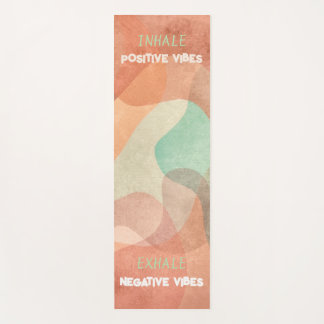 Tapis de yoga personnalisé vibrations positives
