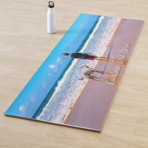 Tapis De Yoga Personnalisé votre photo Yoga Mat avec texte perso