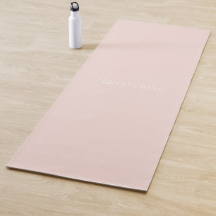 Tapis De Yoga Personnaliser personnaliser nom monogramme blush r