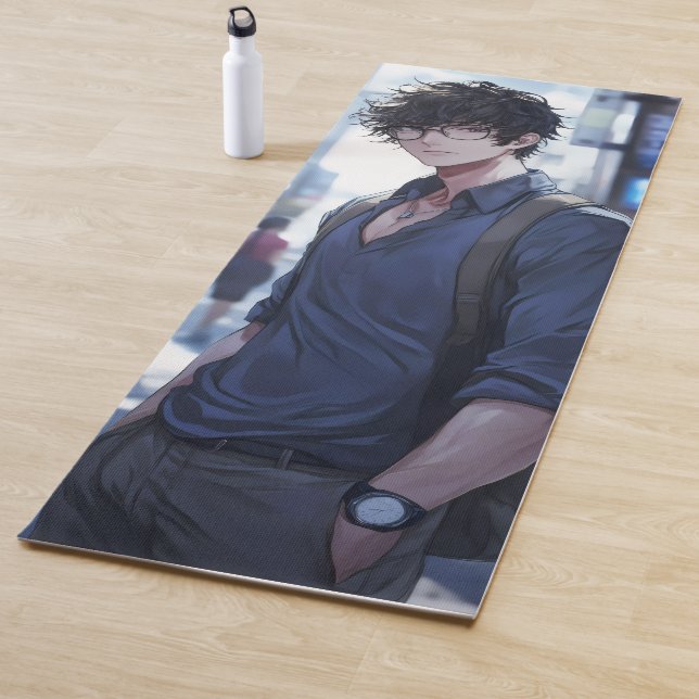 Tapis De Yoga Petit Homme Anime (En situation)