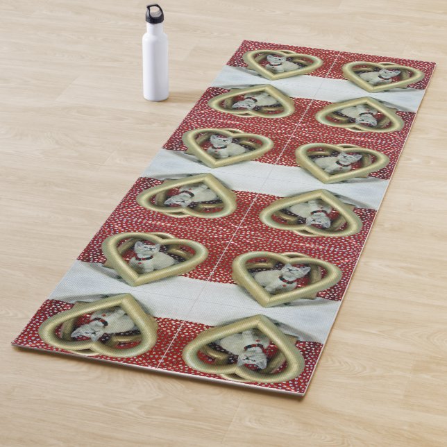 Tapis De Yoga Phoenix's Love - Chat / Chatte Yoga Mat (2 côtés) (En situation)