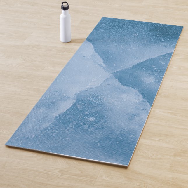 Tapis De Yoga Photo de glace bleue (En situation)