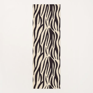 Tapis De Yoga Photographie en noir et blanc Zebra