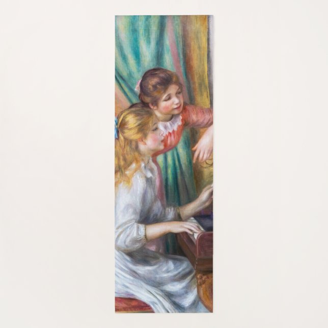 Tapis De Yoga Pierre Auguste Renoir - Jeunes filles au piano (Dos)