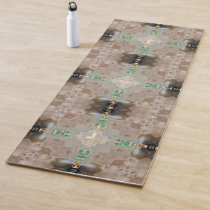 Tapis De Yoga Pierre Brown Abstraite de la Sainte Croix