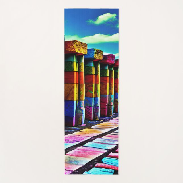 Tapis De Yoga Pierres psychédéliques (Devant)