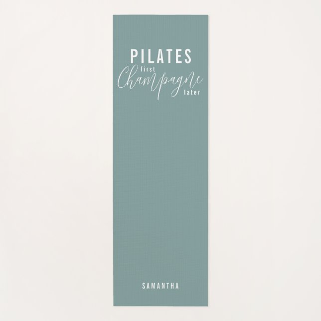 Tapis De Yoga Pilates amusants Première Champagne Plus d'entraîn (Devant)