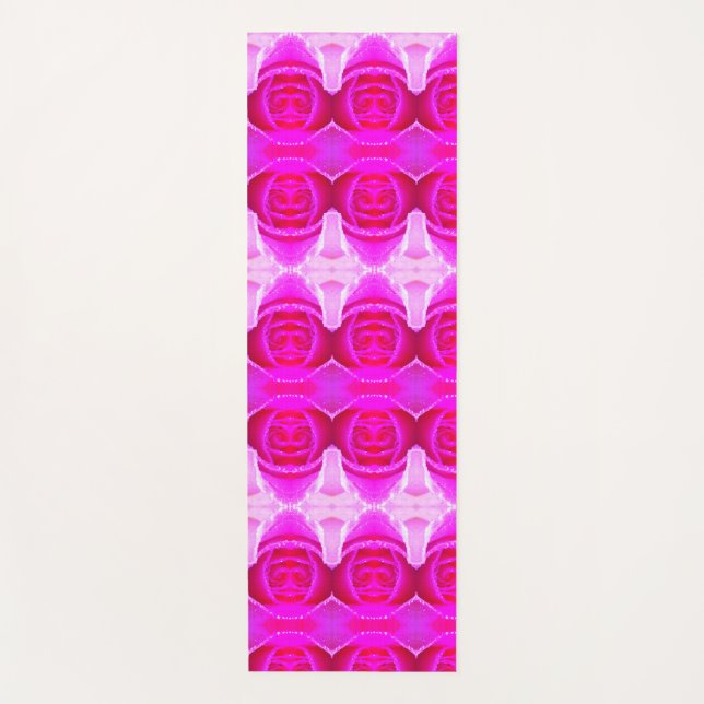 Tapis De Yoga Pinkey Rose Ikat (Devant)