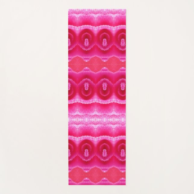 Tapis De Yoga Pinkey Rose Ikat 3 (Devant)