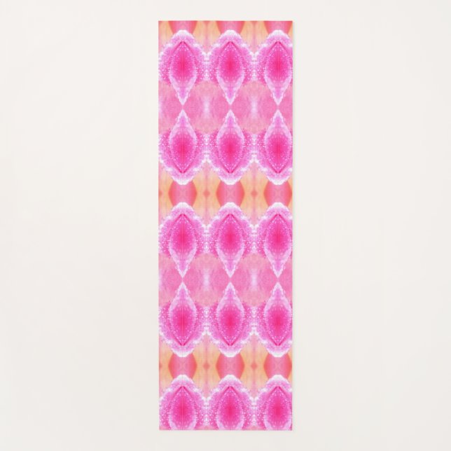 Tapis De Yoga Pinkey Rose Ikat 5 (Devant)