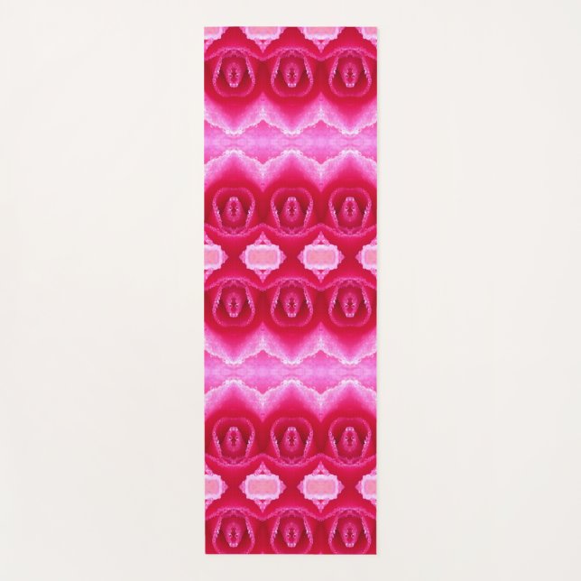 Tapis De Yoga Pinkey Rose Ikat 7 (Devant)
