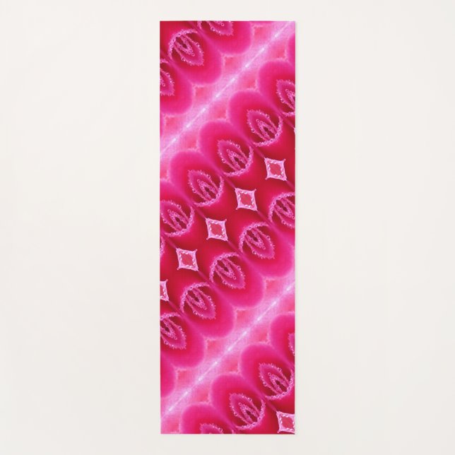 Tapis De Yoga Pinkey Rose Ikat Zen (Devant)