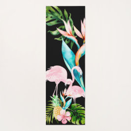 Tapis De Yoga PixDezines FLAMANTS ROSES, THÈME TROPICAL