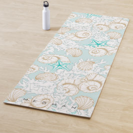 Tapis De Yoga plage de sable côtier coques Monogram Yoga Mat