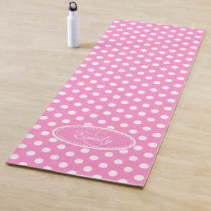 Tapis De Yoga Pneua blanc rose mat de yoga
