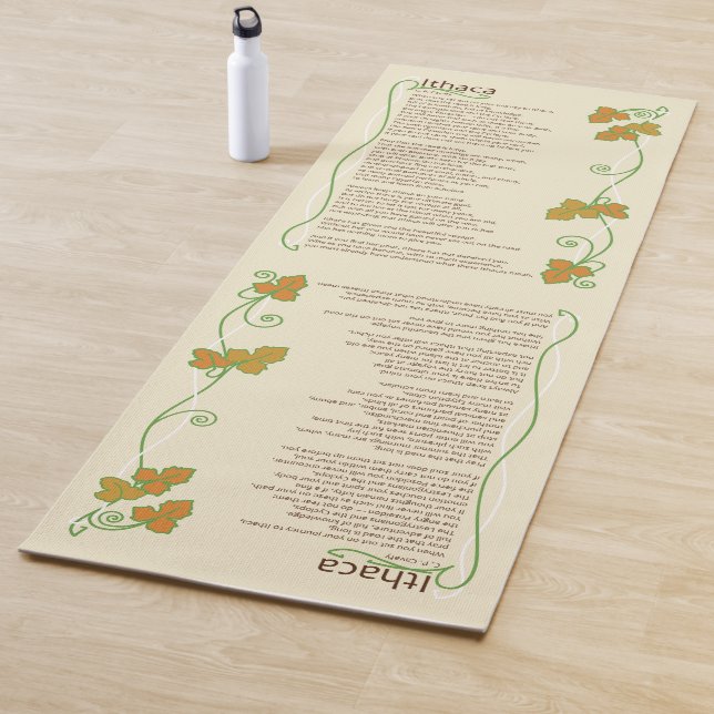 Tapis De Yoga Poésie Inspirante Ithaca Yoga Mat (En situation)