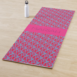 Tapis De Yoga Pointeurs d'aquarelle Namaste avec nom personnalis