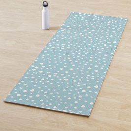 Tapis De Yoga Points Dalmatiens Bleus, Points Dalmatiens, Impres