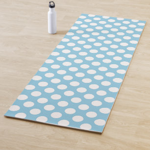 Tapis De Yoga Pois Bleus, Motif Pointe Polka, Points, Pointe