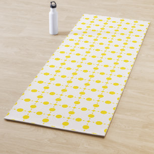 Tapis De Yoga Pois Jaunes, Motif Polka Dot, Points, Pots