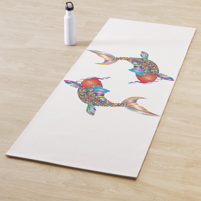 Tapis De Yoga Poisson mosaïque Yoga Mat (En situation)