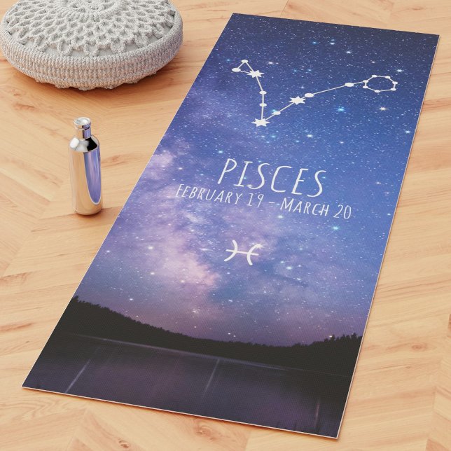 Tapis De Yoga Poissons | Astrologie zodiaque personnalisée Yoga  (Créateur téléchargé)