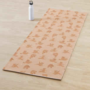 Tapis De Yoga Pose de yoga pour récupérateur d'or
