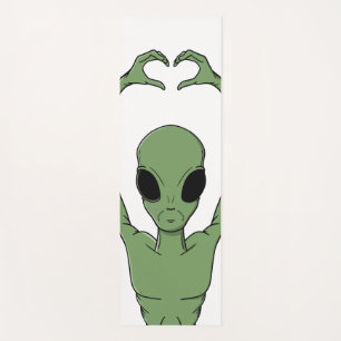 Tapis De Yoga Pose du cœur extraterrestre
