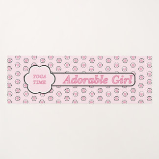 Tapis de yoga pour fille adorable Patte de chat ro
