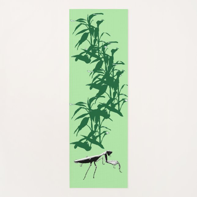 Tapis De Yoga Prière Mantis Bamboo Jungle Yoga Mat (Devant)