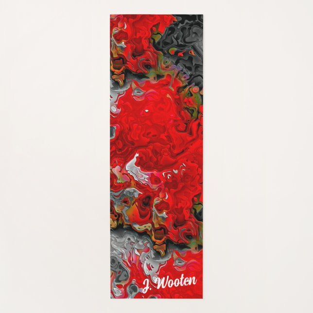 Tapis De Yoga Prière Rouge Gras Ou (Devant)