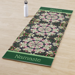 Tapis De Yoga Printemps fleurit Abstrait Fleur Art personnalisé